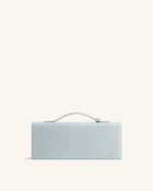 Celeste Envelope Top Handle Bag - Light Blue Croc