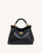 Lucia Classic Top Handle Bag - Jet Black