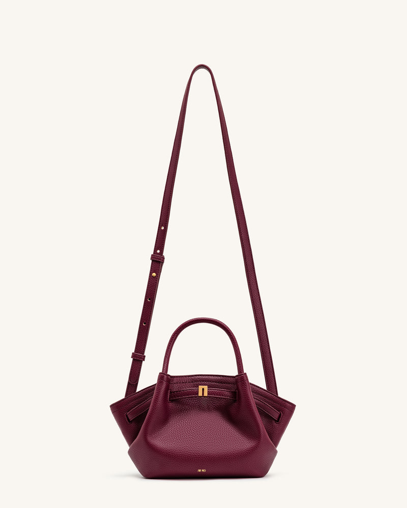 Hana Mini Tote Bag - Burgundy
