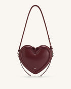 Arlene Heart Shaped Bag - Claret