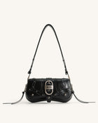 Joy Crushed Shoulder Bag - Black