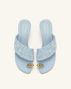 Ava Woven Toe Sandals - Blue