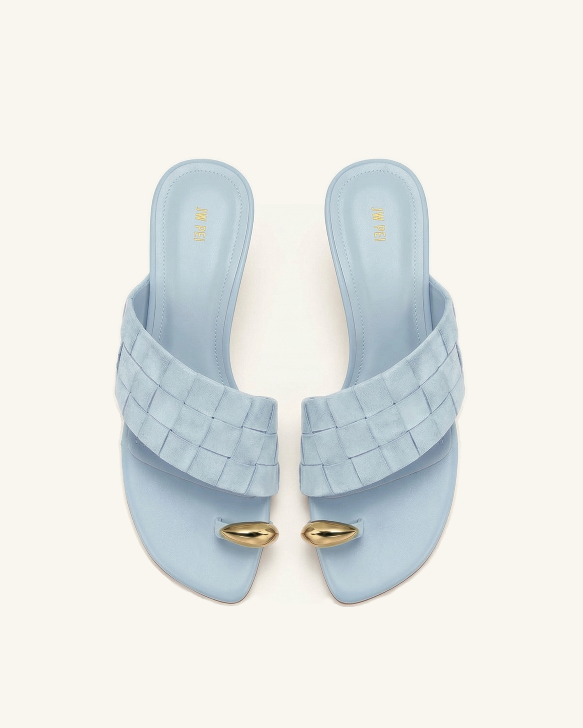 Ava Woven Toe Sandals - Blue