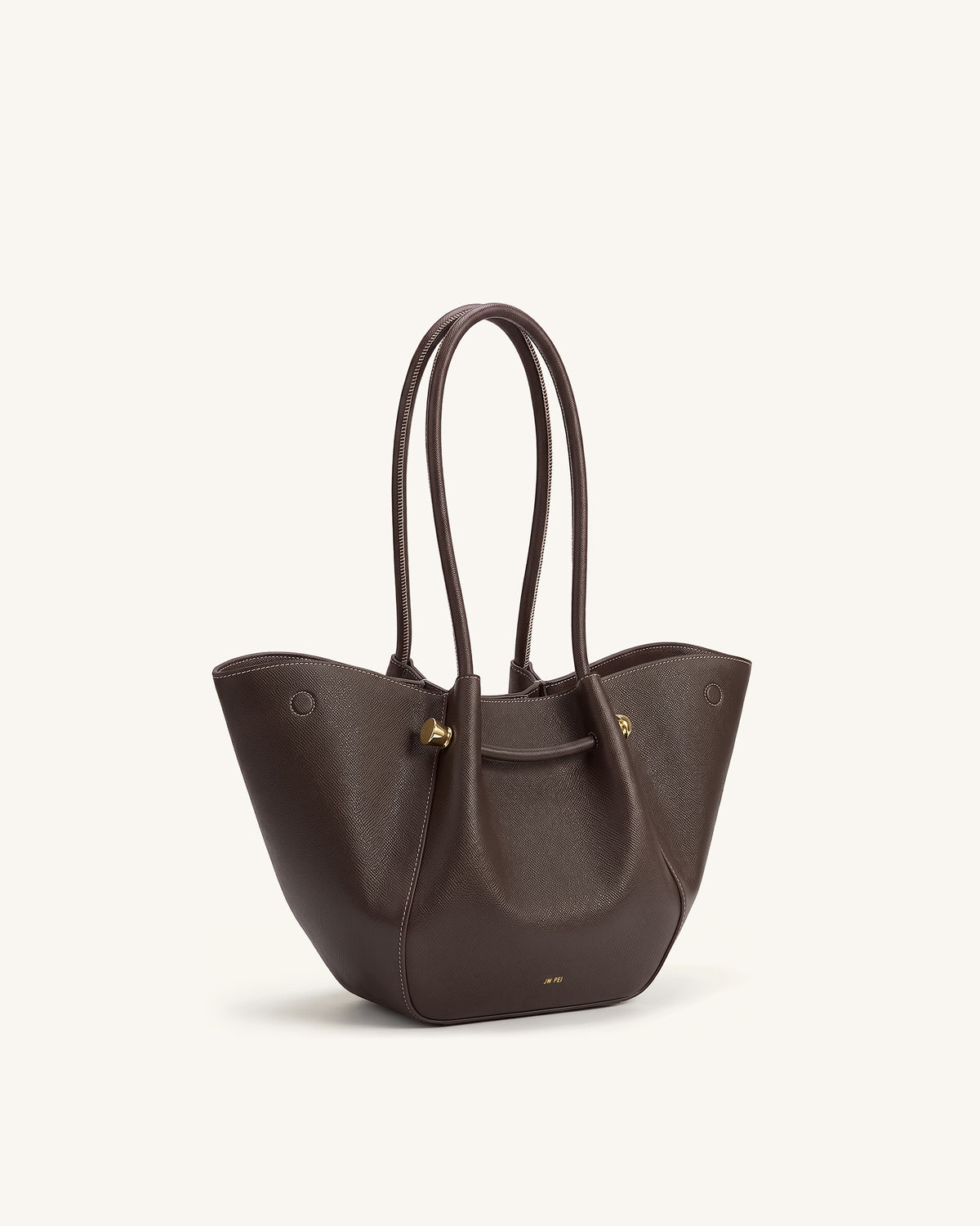 Naomi Winged Tote Bag - Dark Brown