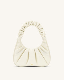 Gabbi Ruched Hobo Handbag - White