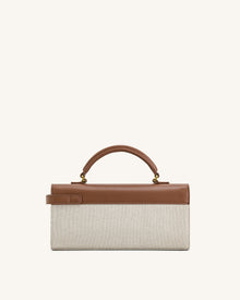 Keyla Top Handbag - Brown Canvas