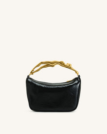 Jenny Human-shaped Handle Handbag - Black