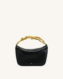 Jenny Human-shaped Handle Handbag - Black