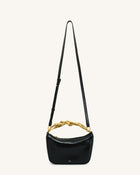 Jenny Human-shaped Handle Handbag - Black