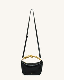 Jenny Human-shaped Handle Handbag - Black