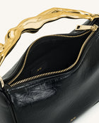 Jenny Human-shaped Handle Handbag - Black