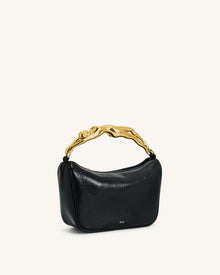 Jenny Human-shaped Handle Handbag - Black
