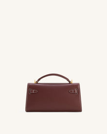 Noor Top Handle Bag - Reddish Brown