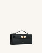 Bria Structured Top Handle Bag - Black