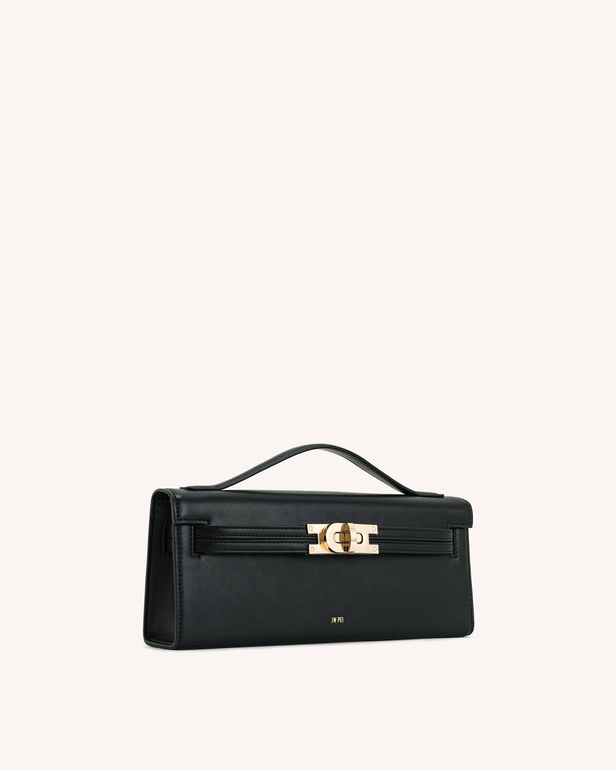 Bria Structured Top Handle Bag - Black