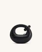 Abacus Mini Top Handle Bag - Black Croc