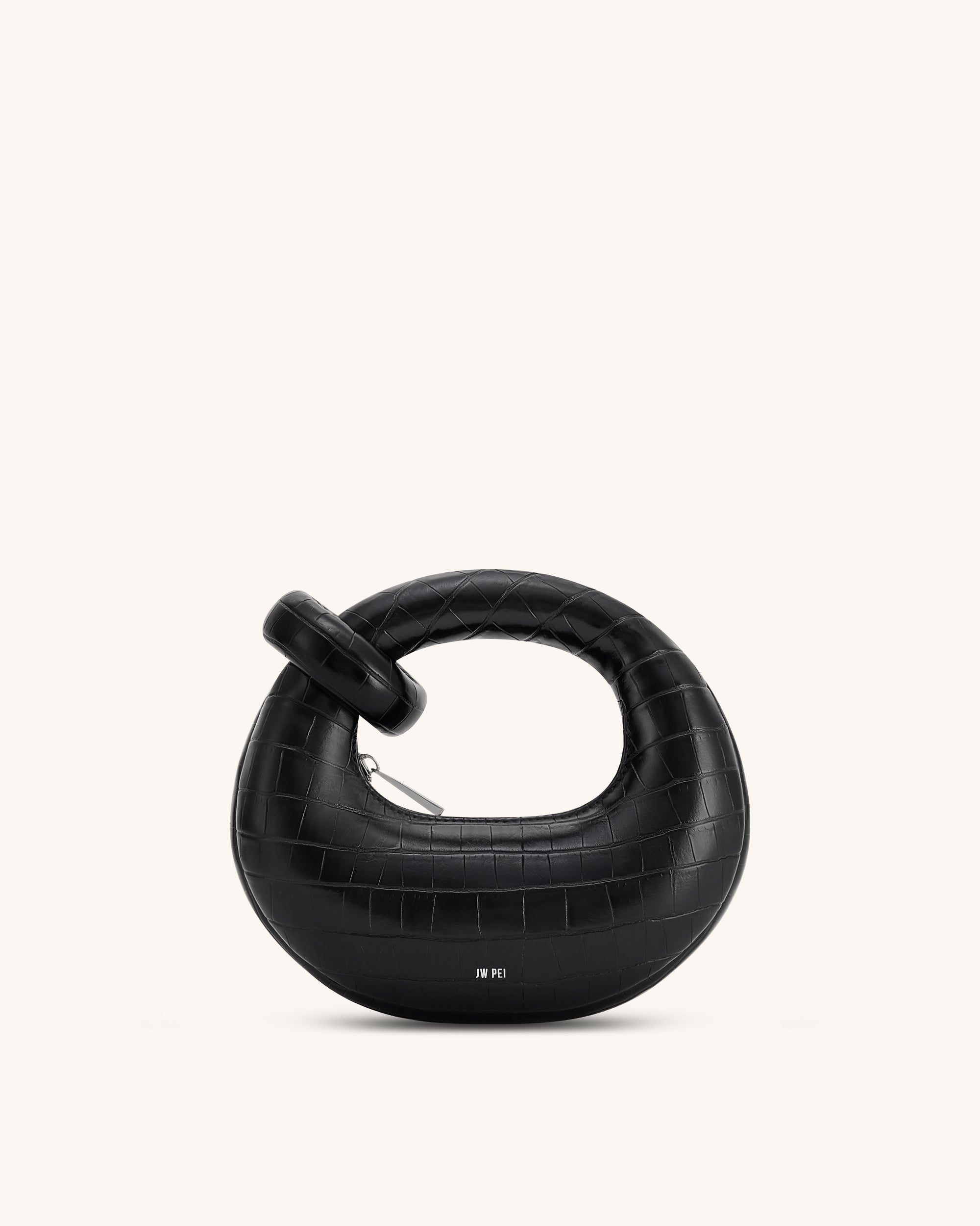 Abacus Mini Top Handle Bag - Black Croc