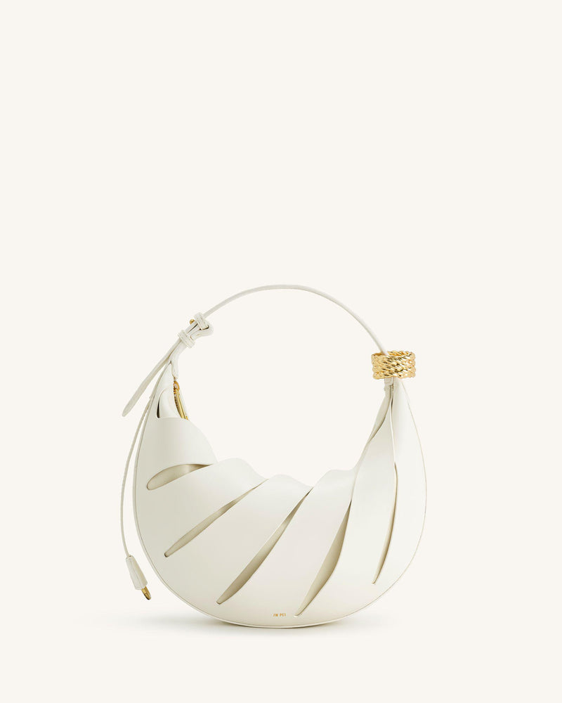 Jana Hollow Out Shoulder Bag - White