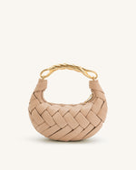 Orla Weave Handbag - Almond