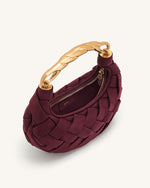 Orla Weave Handbag - Claret