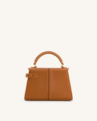 Elise Top Handle Bag - Brown