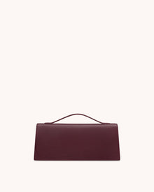 Lena Metal Rope Knot Top Handle Bag - Deep Claret