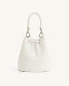 Yulia Padded Bucket Bag - White