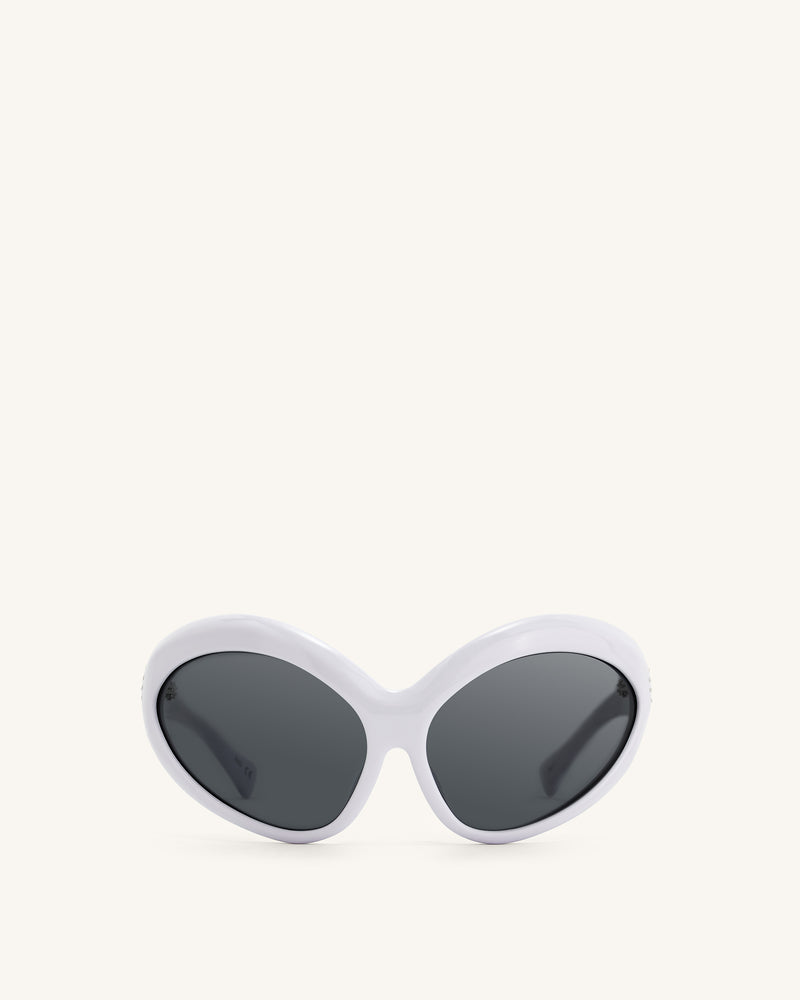 Quorra Cateye Sunglasses - White