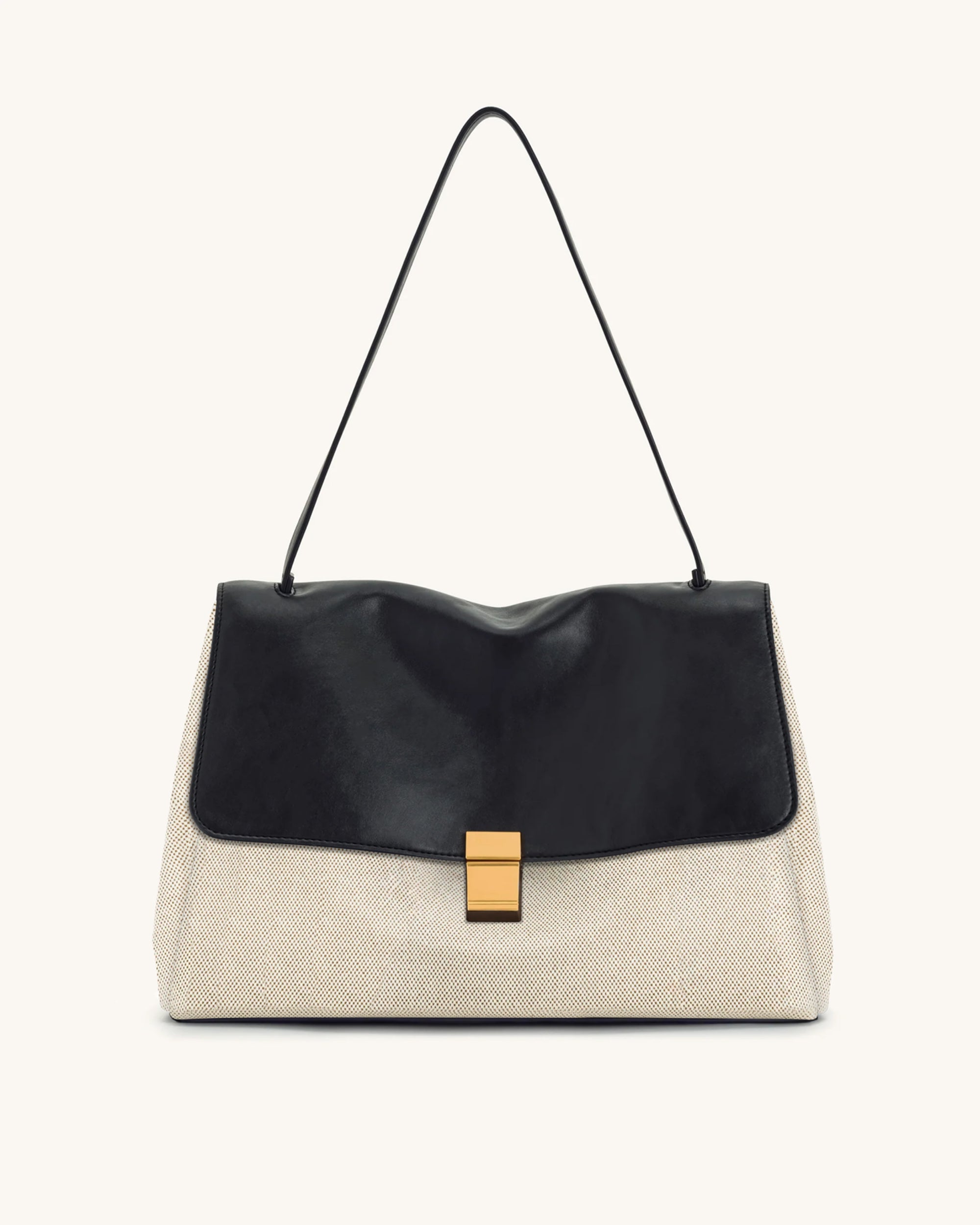 Hilary Shoulder Bag - Black Canvas