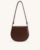 Diana Ring Flap Saddle Bag - Brown