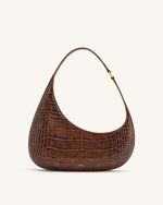 Harlee Shoulder Bag - Brown Croc