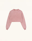 Sparkle Fireworks Cropped Sweatshirt - Bubblegum Pink