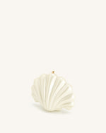 Maisie Shell Clutch - Ivory