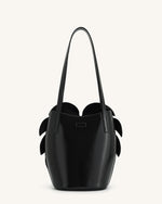 Cecelia Leaf Shape Shoulder Bag - Black