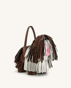 Nita Puppy Shape Handbag - Caramel Brown