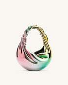 Willow Twist Crescent Top Handle Bag - Multicolor