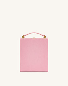 Taya Tabby Cat Pattern Book Shape Clutch Bag - Pink