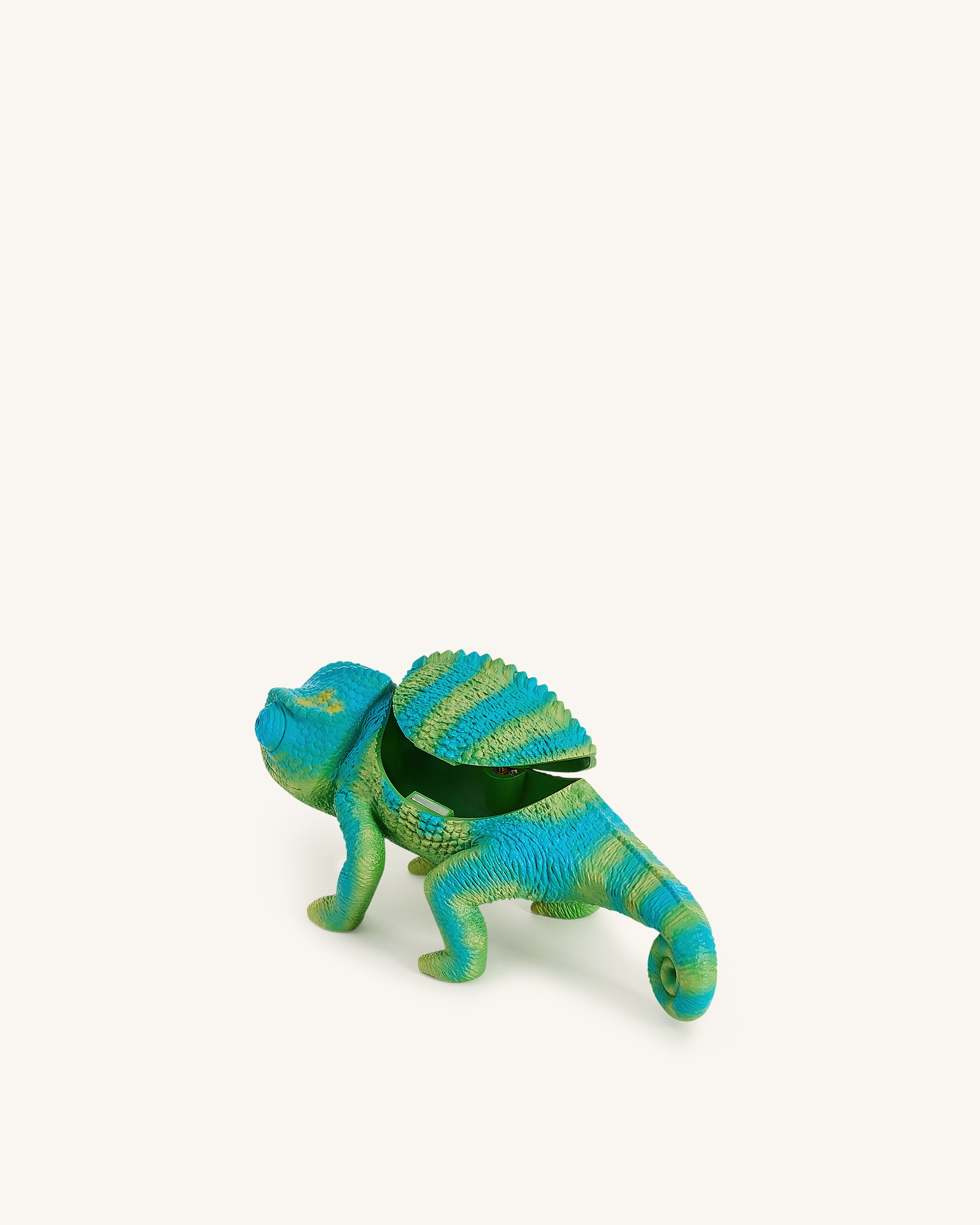 Hazel Chameleon Clutch - Green/Blue