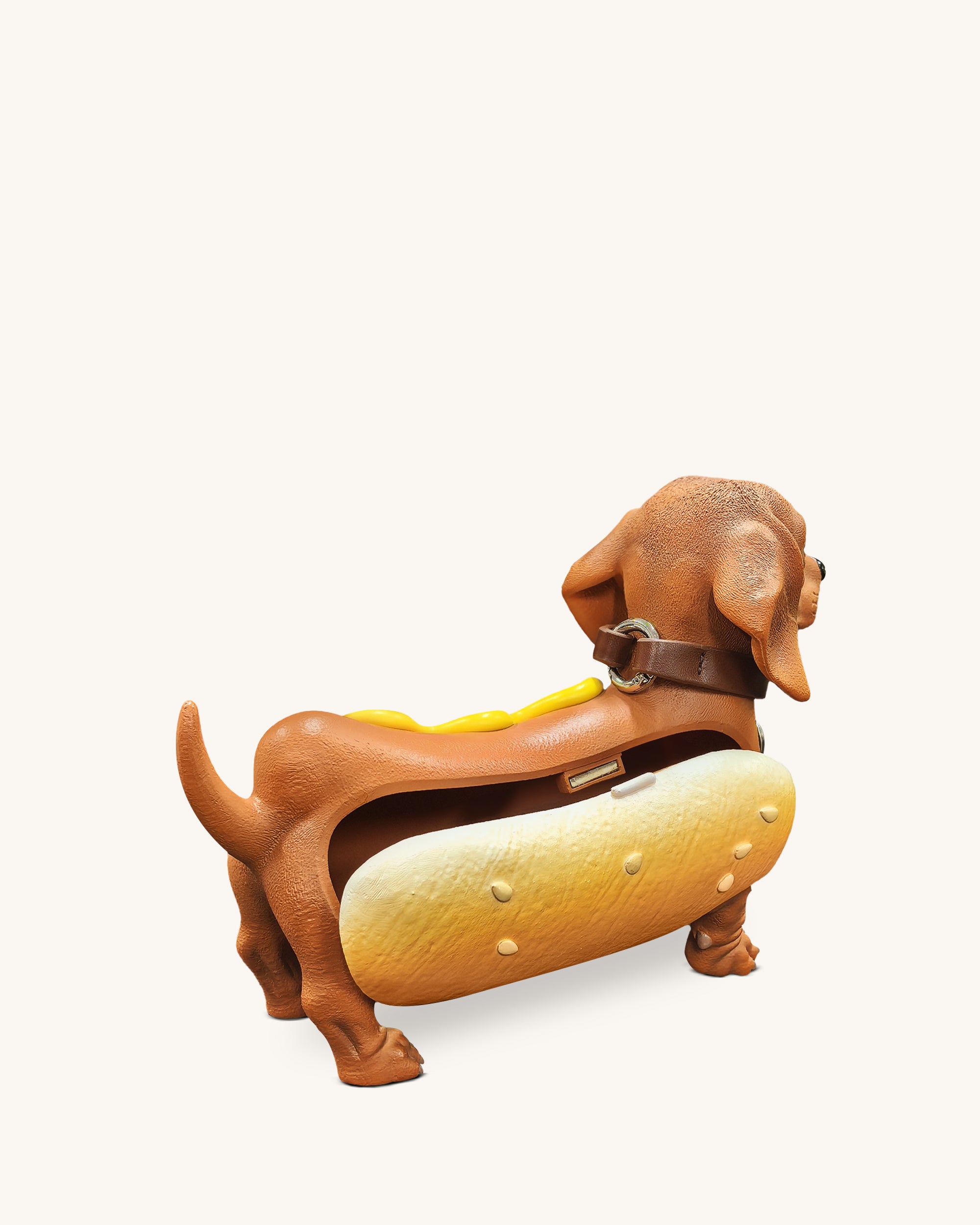 Dachshund Hot Dog Bag - Brown/Yellow