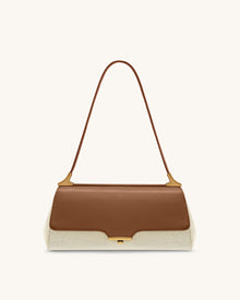 Eloise Shoulder Bag - Brown Canvas