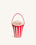 Skylar Faux Pearl Embellished Bucket Bag - Red