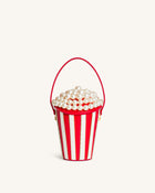 Skylar Faux Pearl Embellished Bucket Bag - Red