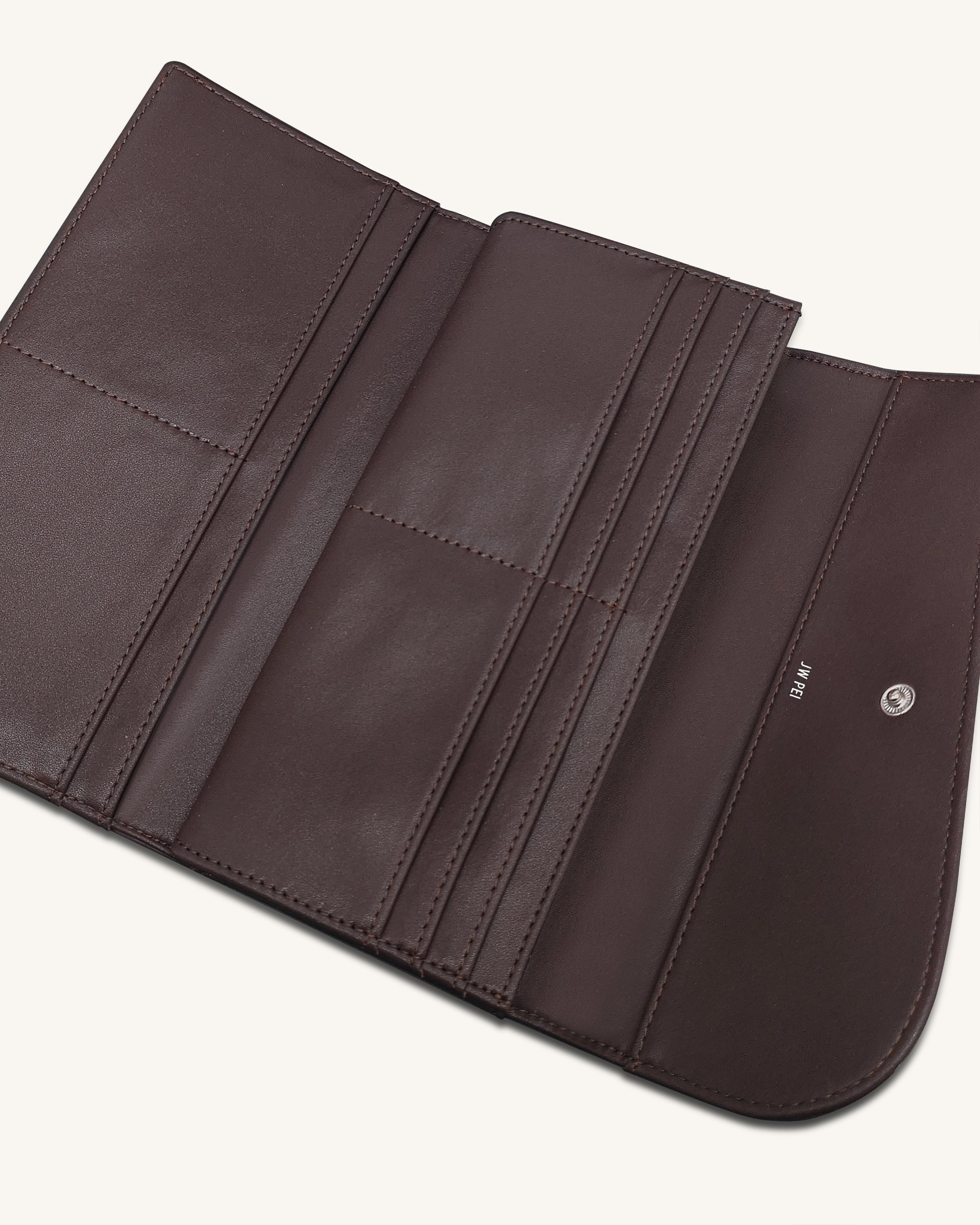 Seren Flap Long Wallet - Chestnut Black