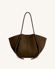 Nala Wide Tote Bag - Mocha Brown