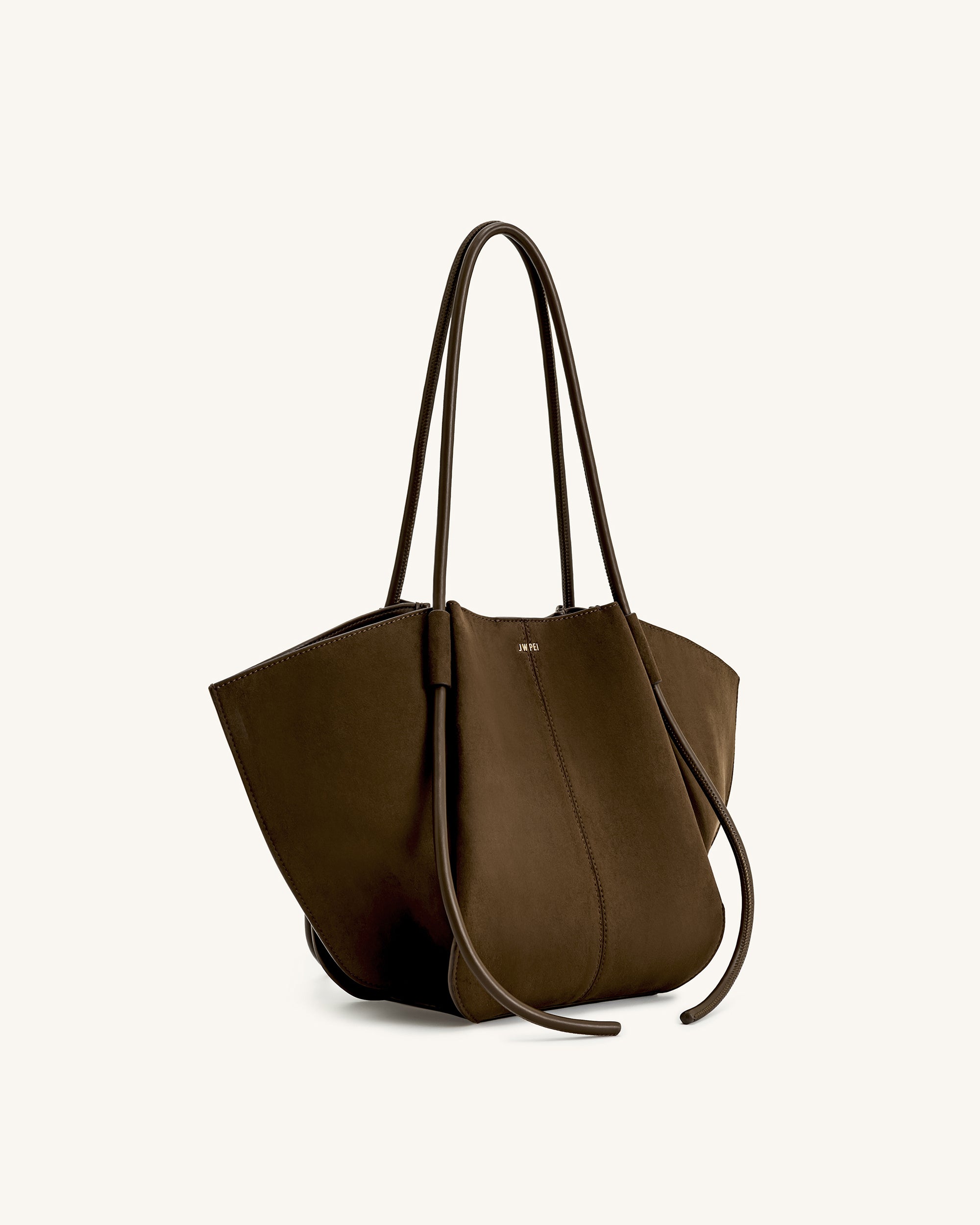 Nala Wide Tote Bag - Mocha Brown