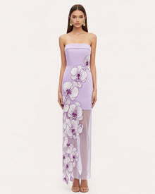 Orchid Embroidered Dress - Lavender