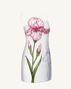 Iris Appliqué Mini Dress - White