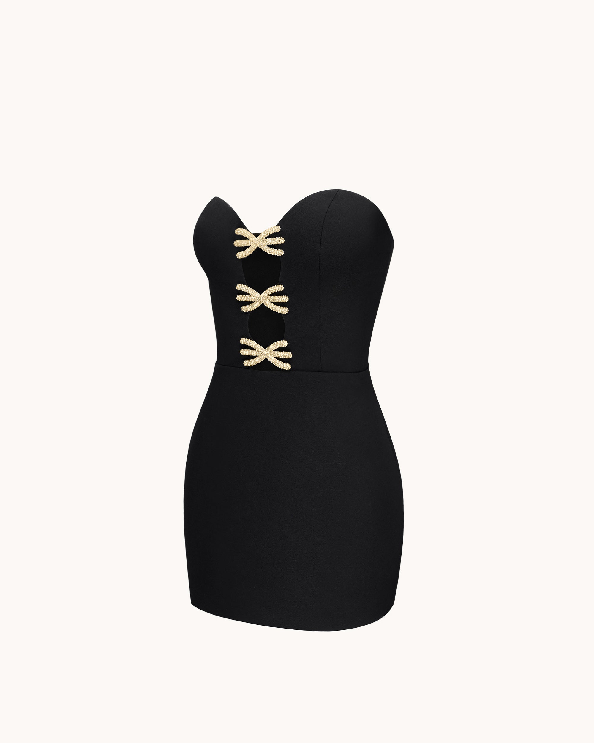 Samantha Cutout Mini Dress - Black