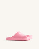 Hayley Toe Model Flat Mules - Pink