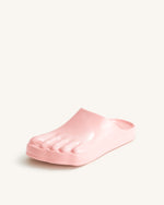 Hayley Toe Model Flat Mules - Pink Beige